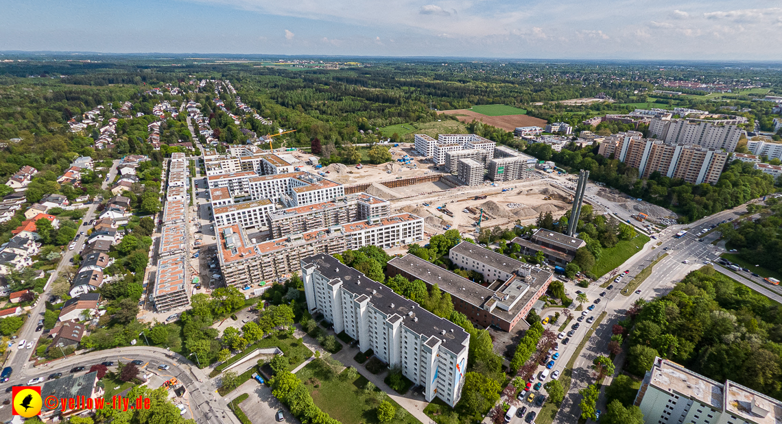 09.05.2023 - Baustelle Alexisquartier und Pandion Verde in Neuperlach
